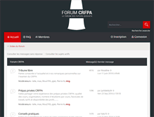 Tablet Screenshot of forumcrfpa.com